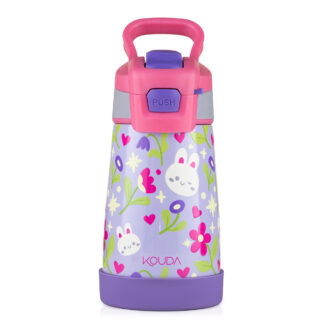 Garrafa Térmica Kouda 350ml - Oka Kids - Lilas Coelho