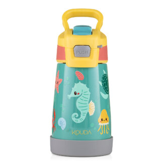 Garrafa Térmica Kouda 350ml - Oka Kids - Verde Fundo do Mar
