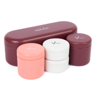 Conjunto de Porta Snacks Kouda Petit - Marsala
