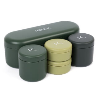 Conjunto de Porta Snacks Kouda Petit - Verde Escuro