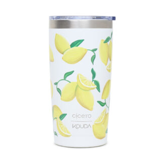 Copo Térmica Cicero + Kouda Don - 500ml - Coleção Frutare - Branco