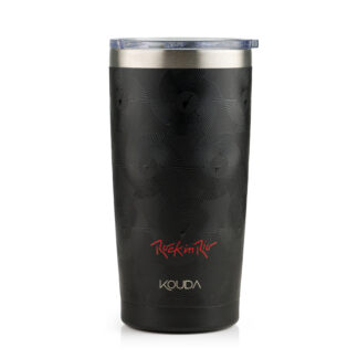 Copo Térmica Kouda Don - 500ml - Rock in Rio - Preto