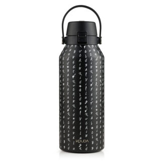 Garrafa Térmica Kouda Vega-1 Litro - Rock in Rio - Preto